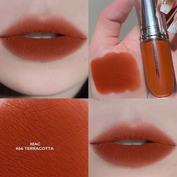 Son Kem MAC 66 Terracotta Màu Cam Cháy - Son Môi - Vua Hàng Hiệu