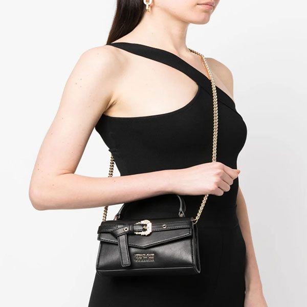 Túi Đeo Chéo Nữ Versace Jeans Couture Range F Special Buckle Sketch Bags Màu Đen - Túi xách - Vua Hàng Hiệu