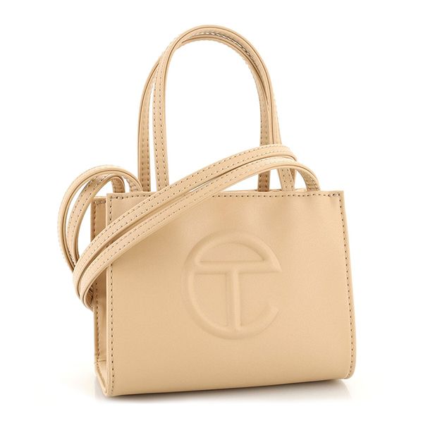 Túi Xách Nữ Telfar Shopping Tote Faux Leather Small Neutral Màu Nude - Túi xách - Vua Hàng Hiệu