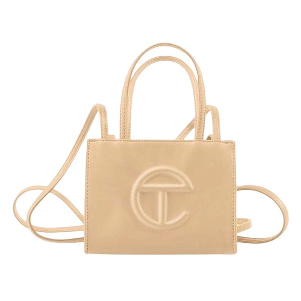 Túi Xách Nữ Telfar Shopping Tote Faux Leather Small Neutral Màu Nude - Túi xách - Vua Hàng Hiệu