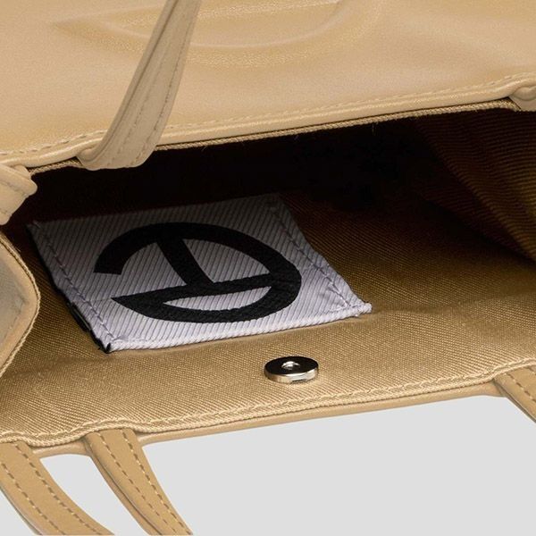 Túi Xách Nữ Telfar Shopping Tote Faux Leather Small Neutral Màu Nude - Túi xách - Vua Hàng Hiệu
