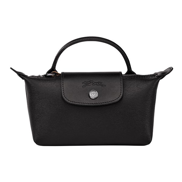 Túi Xách Tay Nữ Longchamp Le Pliage City Pouch With Handle Black 34175HYQ001 Màu Đen - Túi xách - Vua Hàng Hiệu