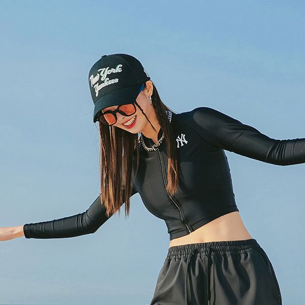 Áo Bơi Nữ MLB Basic Crop Zip-up Rash Guard New York Yankees 3FSWB1033-50BKS Màu Đen Size S - Thời trang - Vua Hàng Hiệu