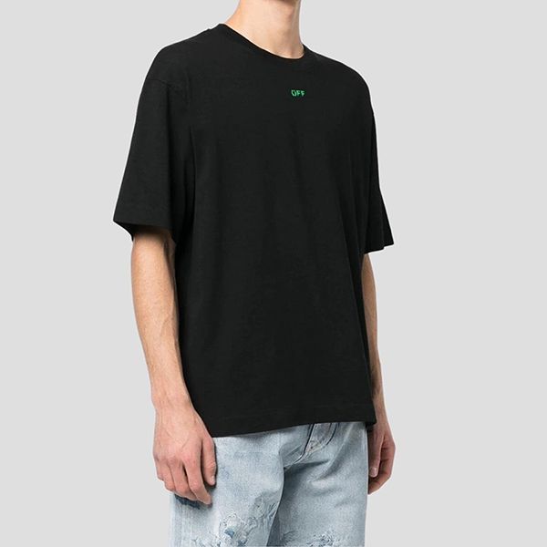 Áo Phông Nam Off-White Black With Logo Printed Tshirt OMAA120S23JER0161070 Màu Đen Size XXS - Thời trang - Vua Hàng Hiệu