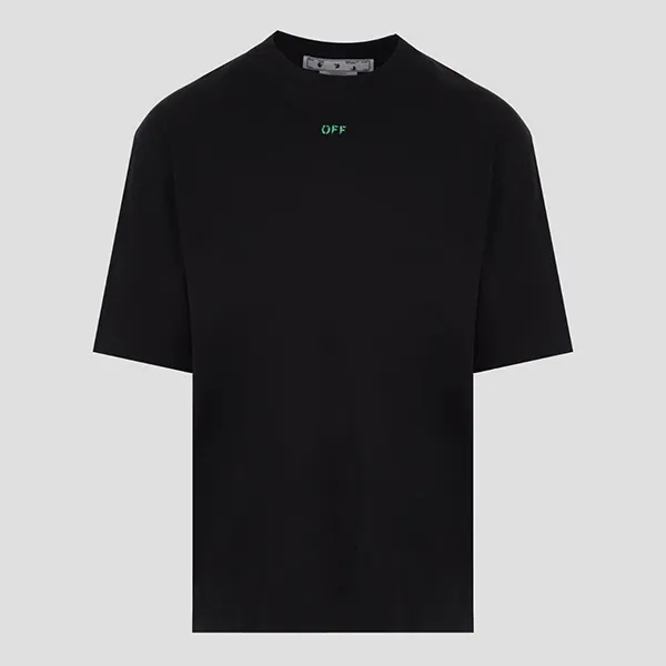 Áo Phông Nam Off-White Black With Logo Printed Tshirt OMAA120S23JER0161070 Màu Đen Size XXS - Thời trang - Vua Hàng Hiệu