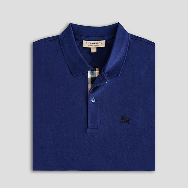 Áo Polo Burberry Oxford Abown Blue With Black Logo 8036257 Màu Xanh Đậm Size S - Thời trang - Vua Hàng Hiệu