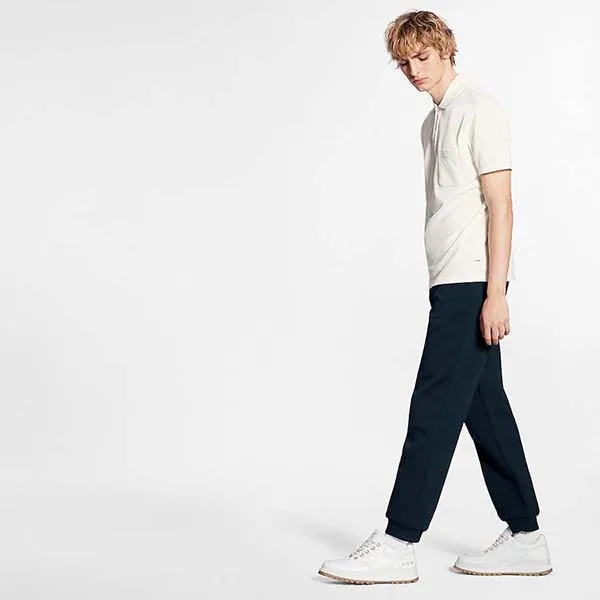 Áo Polo Nam Louis Vuitton LV 1A7XDQ Half Damier Pocket Màu Trắng - Thời trang - Vua Hàng Hiệu