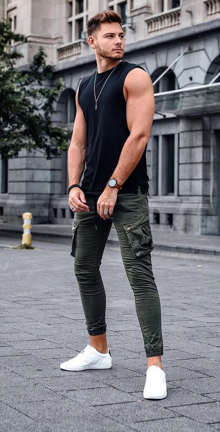 17 cách phối đồ với quần cargo pants túi hộp cho nam và nữ