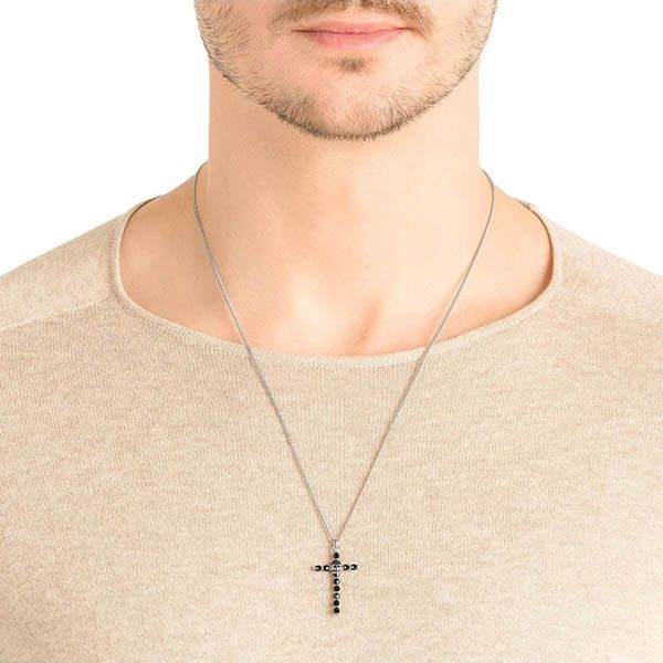Dây Chuyền Nam Swarovski Taddeo Pendant, Black, Palladium Plated 5429877 Màu Đen - Trang sức - Vua Hàng Hiệu