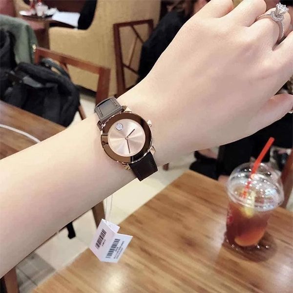 Đồng Hồ Nữ Movado Bold Sunray Dark Watch 3600438 Màu Đen Phối Vàng Hồng Size 30mm - Đồng hồ - Vua Hàng Hiệu