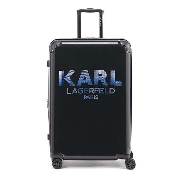 Vali Karl Lagerfeld Paris 28 Sequin Hardside Spinner Suitcase Màu Đen - Túi xách - Vua Hàng Hiệu