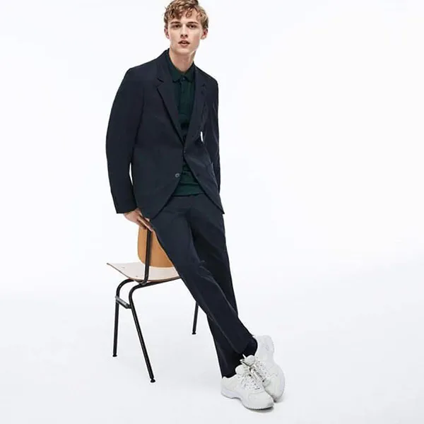 Áo Khoác Blazer Nam Lacoste Men's Stretch Wool Twill In Marine Blue Màu Xanh Đậm Size 50 - Thời trang - Vua Hàng Hiệu