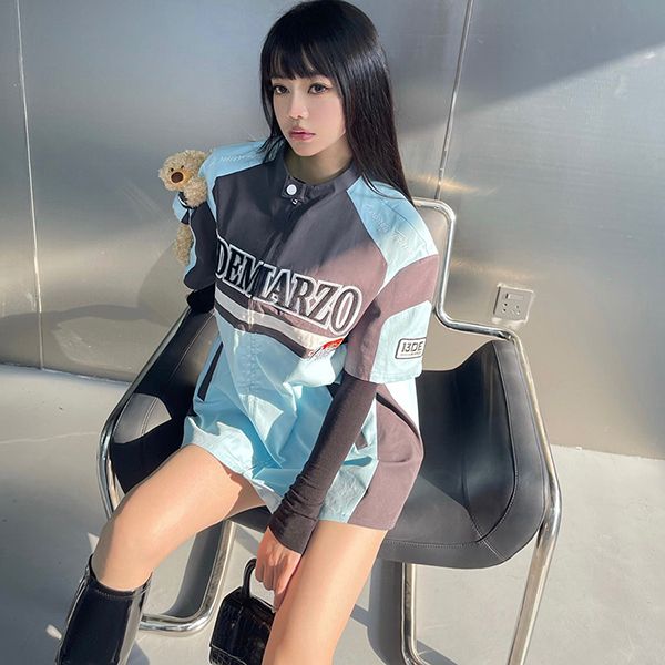Áo Phông 13 De Marzo X Looney Tunes Duffy Duck Racing Shirt Corydalis Màu Xanh Blue Size S - Thời trang - Vua Hàng Hiệu