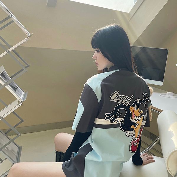 Áo Phông 13 De Marzo X Looney Tunes Duffy Duck Racing Shirt Corydalis Màu Xanh Blue Size S - Thời trang - Vua Hàng Hiệu