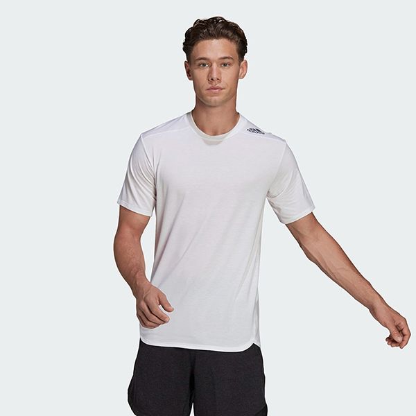 Áo Thun Nam Adidas Designed For Training Tee Tshirt HA6363 Màu Trắng Size M - Thời trang - Vua Hàng Hiệu