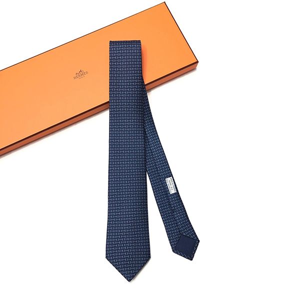 Cà Vạt Nam Hermès Marine Blanc Bleu Màu Xanh Navy - Thời trang - Vua Hàng Hiệu