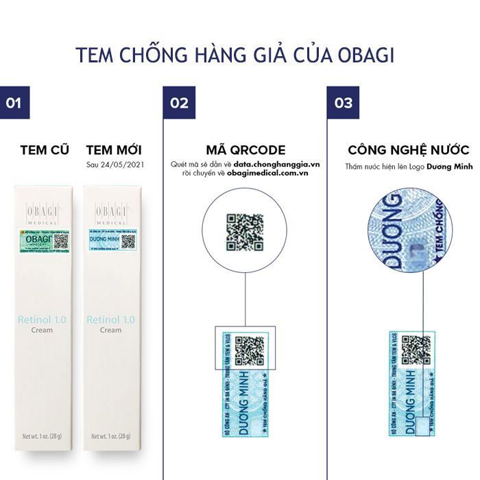 7 cách nhận biết Retinol Obagi thật giả cực chuẩn