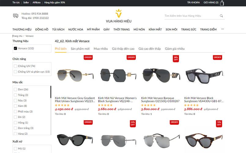 5 cách phân biệt kính Versace thật giả cực chuẩn