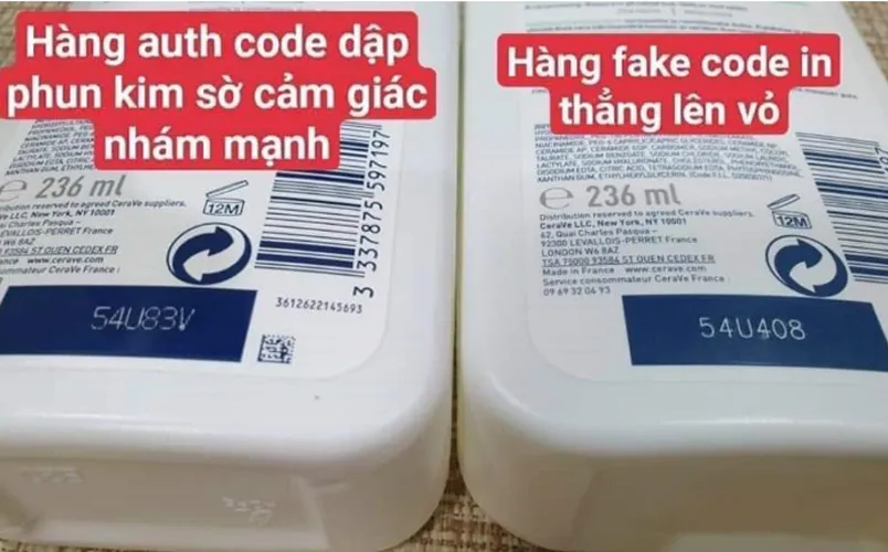 5 cách phân biệt sữa rửa mặt Cerave thật giả cực chuẩn