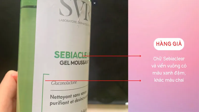 5 cách phân biệt sữa rửa mặt SVR thật giả cực chuẩn - 3
