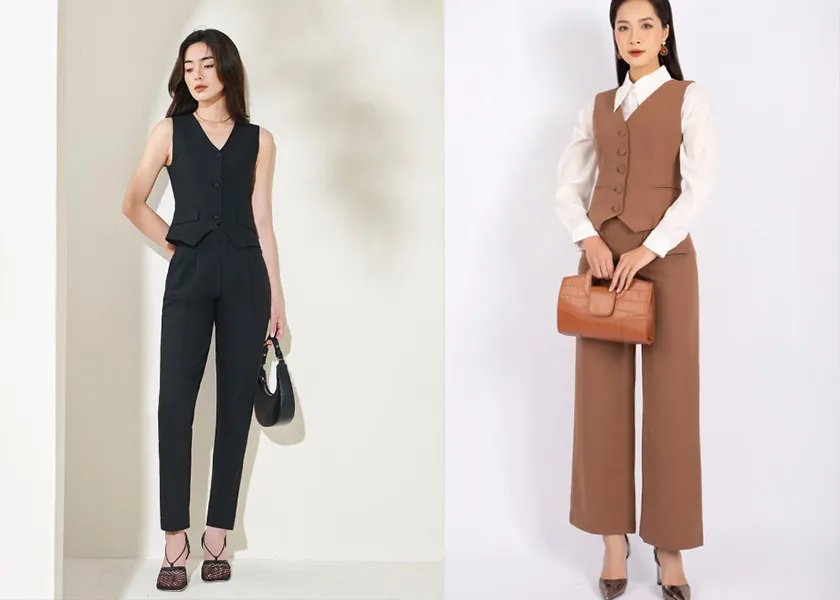 Khám phá 7 cách phối đồ với áo vest gile nữ sành điệu đang 