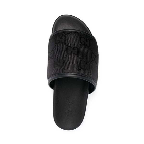Dép Nam Gucci GG Men's Monogram Slides Màu Đen - Dép - Vua Hàng Hiệu