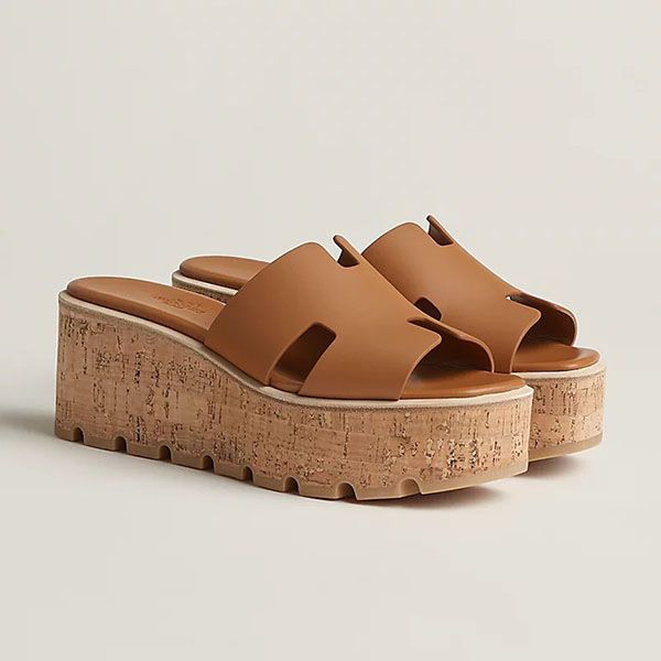 Dép Nữ Hermès Eze 30 Sandal Naturel Màu Nâu Size 38 - Dép - Vua Hàng Hiệu