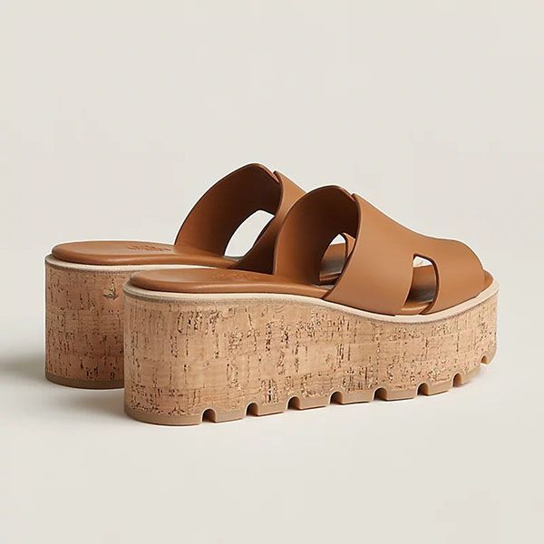 Dép Nữ Hermès Eze 30 Sandal Naturel Màu Nâu Size 38 - Dép - Vua Hàng Hiệu