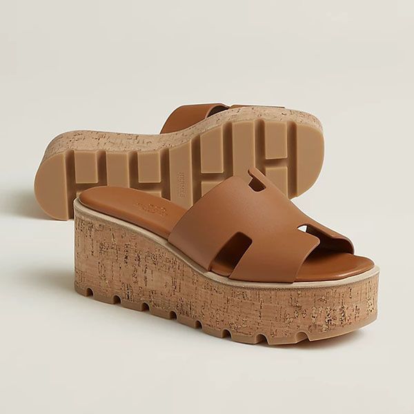 Dép Nữ Hermès Eze 30 Sandal Naturel Màu Nâu Size 38 - Dép - Vua Hàng Hiệu