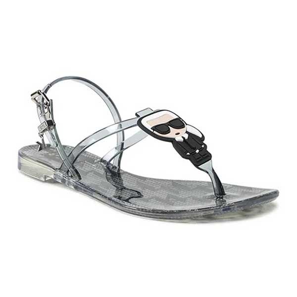 Dép Sandal Nữ Karl Lagerfeld KL80002M Mid Gray Rubber Màu Xám Size 36 - Dép - Vua Hàng Hiệu