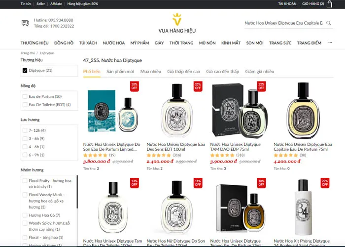 Top 7 Chai Nước Hoa Diptyque Thơm Nổi Trội Đầy Ngọt Ngào Cho Nữ