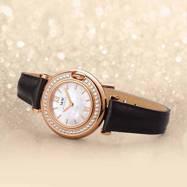 Đồng Hồ Nữ I&W Carnival 3011L1 Trắng Đen - Đồng hồ - Vua Hàng Hiệu