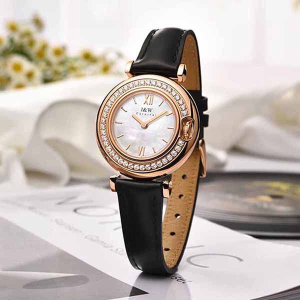 Đồng Hồ Nữ I&W Carnival 3011L1 Trắng Đen - Đồng hồ - Vua Hàng Hiệu