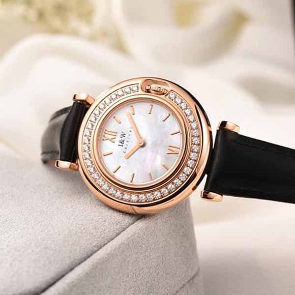 Đồng Hồ Nữ I&W Carnival 3011L1 Trắng Đen - Đồng hồ - Vua Hàng Hiệu
