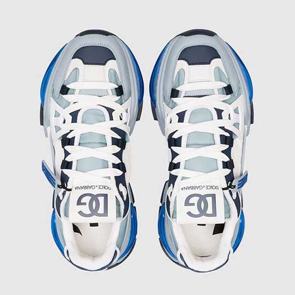 Giày Sneaker Nam Dolce & Gabbana D&G Airmaster Combo With Logo Màu Xanh Trắng - Giày - Vua Hàng Hiệu