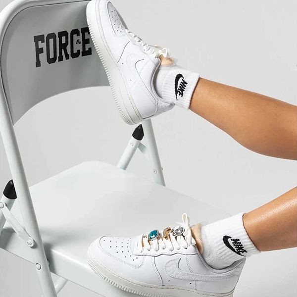 Giày Thể Thao Nike Air Force 1 Low 07 Lx Bling CZ8101-100 Màu Trắng Size 40 - Giày - Vua Hàng Hiệu