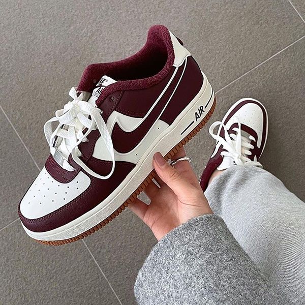 Giày Thể Thao Nike Air Force 1 LV8 3 DQ5972-100 Màu Đỏ Mận - Giày - Vua Hàng Hiệu