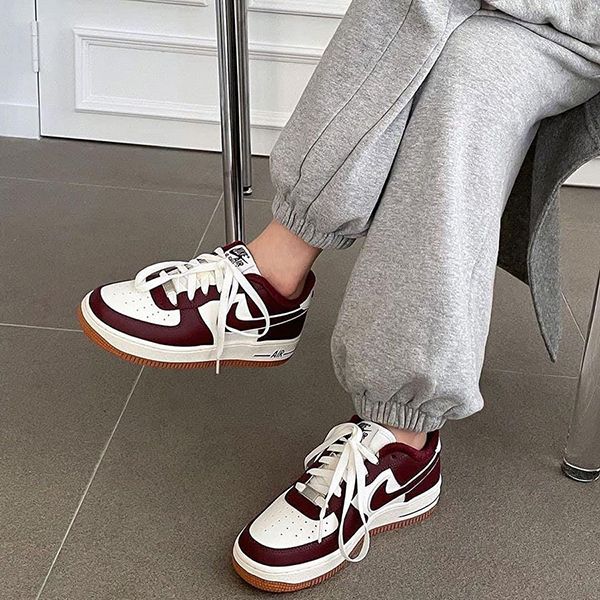 Giày Thể Thao Nike Air Force 1 LV8 3 DQ5972-100 Màu Đỏ Mận - Giày - Vua Hàng Hiệu
