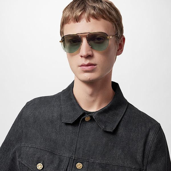Kính Mát Louis Vuitton LV Clockwise Canvas Sunglasses Z1108E Màu Nâu - Kính mắt - Vua Hàng Hiệu