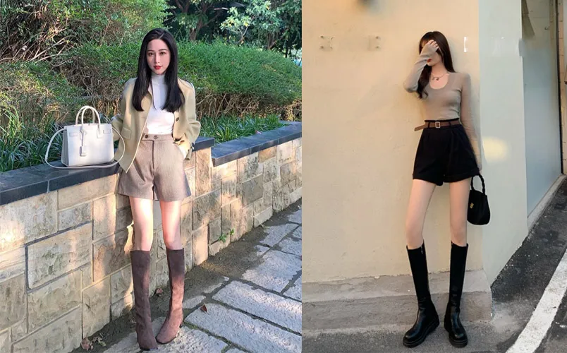 Mách bạn 12 cách mix đồ với boot cao quá gối đẹp chuẩn