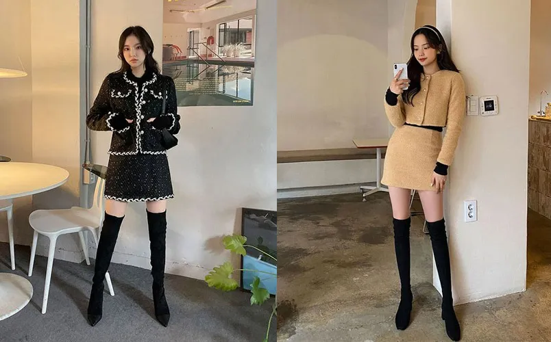Mách bạn 12 cách mix đồ với boot cao quá gối đẹp chuẩn