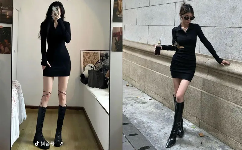 Mách bạn 12 cách mix đồ với boot cao quá gối đẹp chuẩn