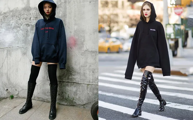 Mách bạn 12 cách mix đồ với boot cao quá gối đẹp chuẩn
