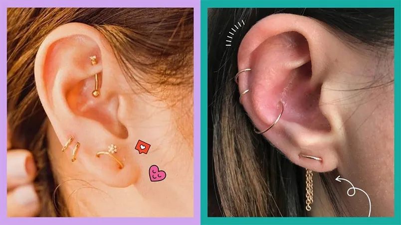 Mức độ đau của các vị trí xỏ khuyên tai phổ biến hiện nay
