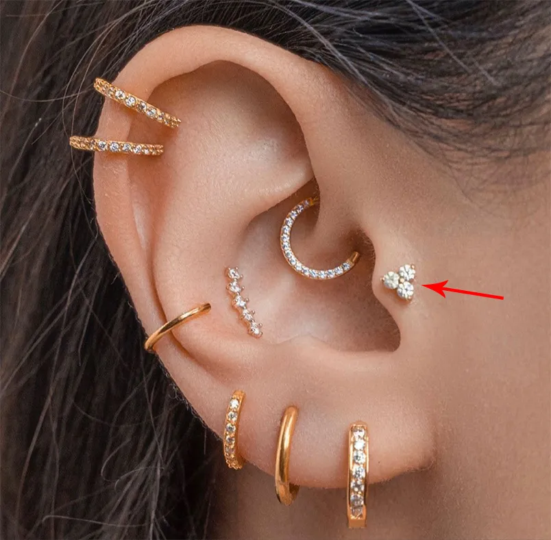 Mức độ đau của các vị trí xỏ khuyên tai phổ biến hiện nay