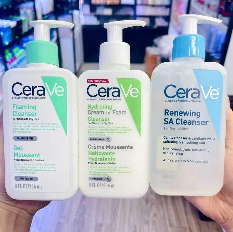 Top 6 sữa rửa mặt Cerave cho da dầu mụn tốt 2025