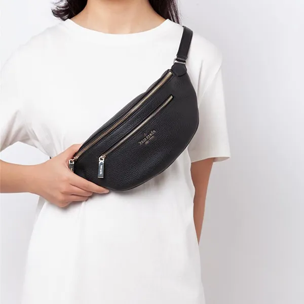 Túi Đeo Chéo Nữ Kate Spade Leila Belt Bag WKR00306 001 Màu Đen - Túi xách - Vua Hàng Hiệu