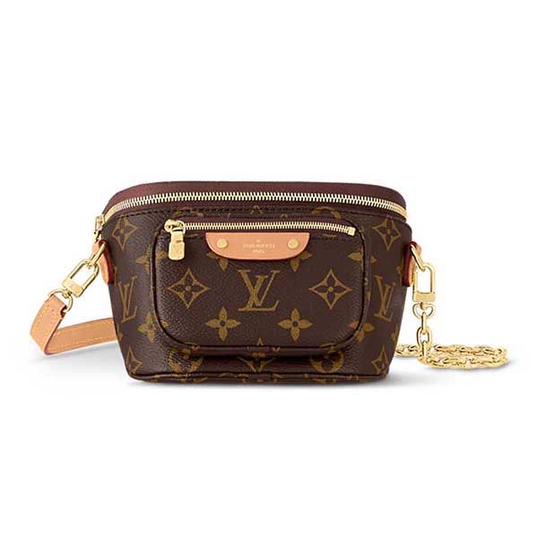 Túi Đeo Chéo Nữ Louis Vuitton LV Mini Bumbag M82335 Màu Nâu - Túi xách - Vua Hàng Hiệu