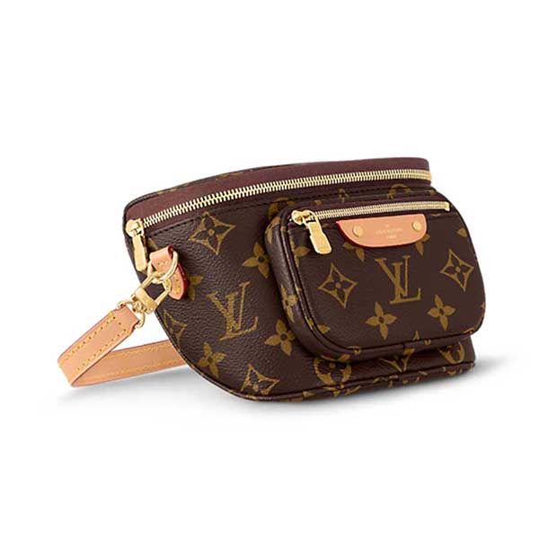 Túi Đeo Chéo Nữ Louis Vuitton LV Mini Bumbag M82335 Màu Nâu - Túi xách - Vua Hàng Hiệu