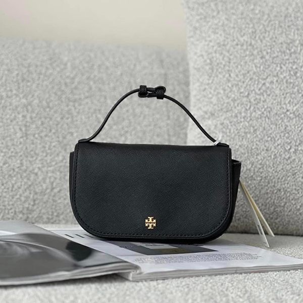 Túi Xách Tay Nữ Tory Burch Emerson Top Handle Crossbody Màu Đen - Túi xách - Vua Hàng Hiệu